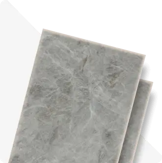 Grey natural stone slab sample with fine texture