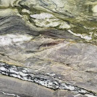 Paramount Crystal Quartzite stone with subtle gray veining